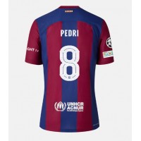 Billiga Barcelona Pedri Gonzalez #8 Hemma fotbollskläder 2023-24 Kortärmad